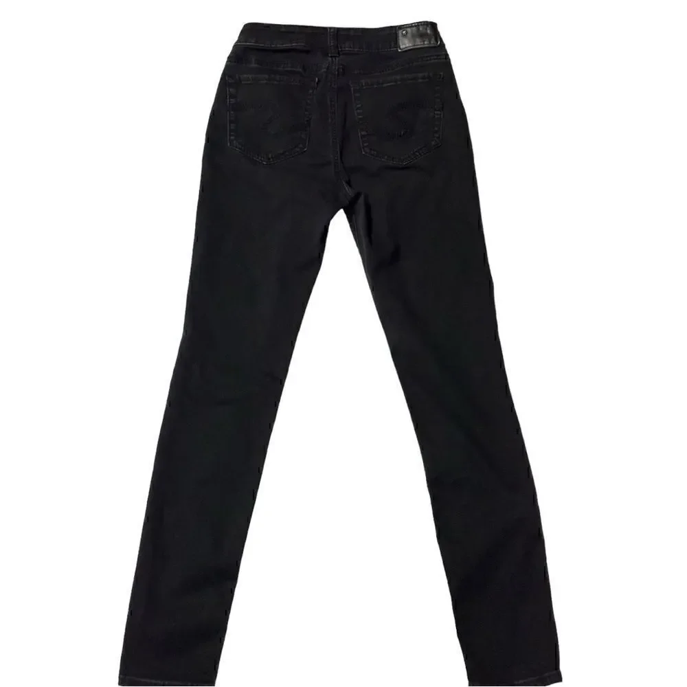 Silver Jeans Suki  Skinny Fluid Denim Black Size 27